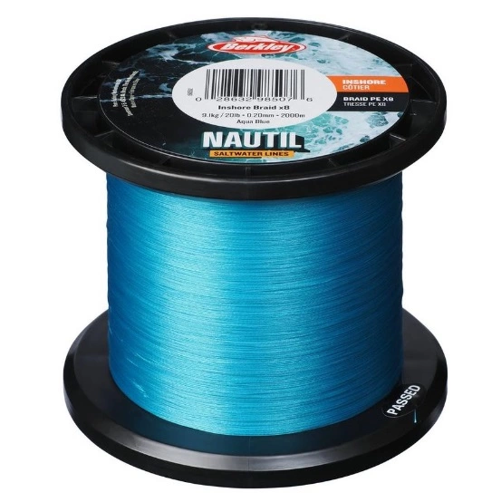 Berkley NAUTIL Braidx8 150m AquaBlue 1 Berkley NAUTIL Braidx8 150m AquaBlue