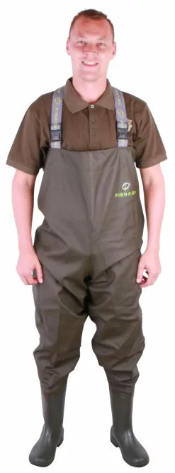 Front Page 7 Fisharp Lightweight Chest Waders Olive