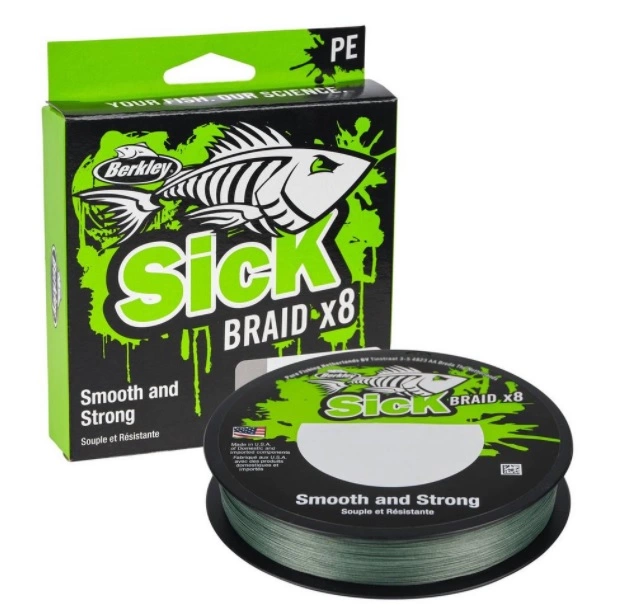 Berkley Sick Braid Moss Green 150m 1 Berkley Sick Braid Moss Green 150m
