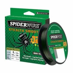 Spiderwire Stealth Smooth 12 Braid Moss Green 150m (multiple Options)