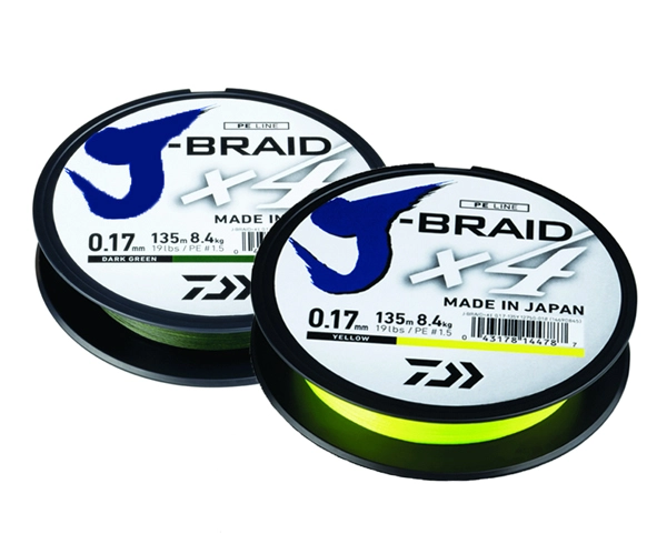 Daiwa J-Braid X4E - 135 Meter (multiple Options) 1 Daiwa J-Braid X4E - 135 Meter (multiple Options)