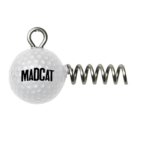 Madcat Golf Ball Screw-In Catfish Jighead (2 Pieces) 1 Madcat Golf Ball Screw-In Catfish Jighead (2 Pieces)
