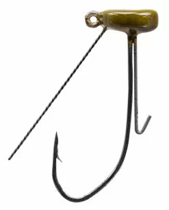 Strike King Weedless Tour Grade Ned Jig Head Green Pumpkin (3 Pcs)