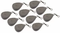 NGT Coated Camo Lead Flat Pear (10 Pieces)